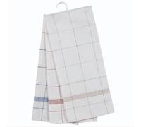 Alpes Blanc - Lot de 3 torchons professionnels, modèle Classique coton-lin 70x70 cm - Qualité supérieure, tissage serré, bar hôtel restaurant