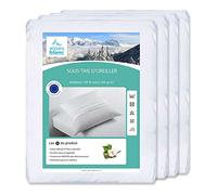 Alpes Blanc - Lot de 4 sous taies d'oreillers 100% Coton