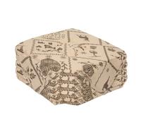 Alpes Blanc - Lot de 6 Galettes de Chaise Montagne Marron 38x38 cm - Style Chalet Rustique - Confortables et Épaisses, Fixation Lanières