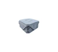 ALPES BLANC - Lot de 6 Galettes de Chaise uies gris clair 38x38cm - Assise Confortable et Rembourrée - Fixation Par lanières