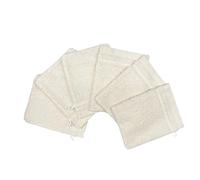 Alpes Blanc - Lot de 6 Gants de Toilette 100% Coton 550g