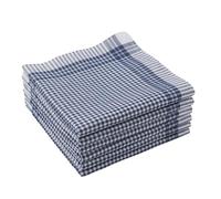 Alpes Blanc Lot de 6 Mouchoirs de Travail Homme - Paul - 50x50 cm - 100% Coton - Lavables, Doux et écologiques