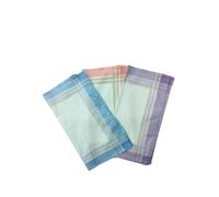 Alpes Blanc - Lot De 6 Mouchoirs Femmes Fond Blanc Pur Coton
