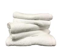 Alpes Blanc Lot de Serviettes de Bain 600 GR 100% Coton/Serviettes de Toilette et Linge de Bain/Ensemble Serviettes de Bain/Linge de Toilette Ultra Doux et Absorbant (Blanc/White, Lot_de_5)
