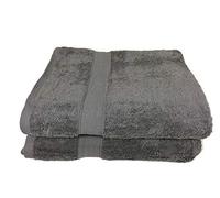 Alpes Blanc Lot de Serviettes de Bain 600 GR 100% Coton/Serviettes de Toilette et Linge de Bain/Ultra Doux et Absorbant (Dark Grey/Anthracite, 50_x_100_cm)