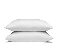 Alpes Blanc Pack 4 pièces - Oreillers Super gonflant Coton 65x65 cm + 2 sous taies - Ferme