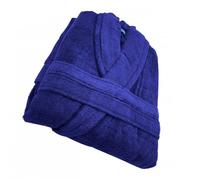 Alpes Blanc - Peignoir de bain à col châle 70% coton et 30% bambou 450 g/m² - Doux et ultra-absorbant - hypoallergénique - Coupe mixte