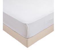 ALPES BLANC - Protège matelas 140x190 cm imperméable en molleton coton 200g/m² - Alèse respirante forme drap housse, bonnet 30 cm