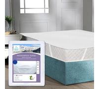 Alpes Blanc - Protège-Matelas Imperméable en Bouclette Coton - Alèse Plateau Respirante, Douce et Résistante pour Protection Literie Durable