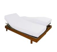 Alpes Blanc - Protège Matelas Molleton Coton 200g Bonnet 30cm