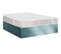 Alpes Blanc - Protège Matelas Molleton Coton Élastomère 200g/m² 140x190 Plateau