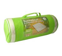 ALPES BLANC - Surmatelas à mémoire de forme 140x190 cm en Visco et fibre de bambou 5,5 cm - Soutien du dos et sommeil réparateur