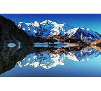 Alpes Françaises Mont Blanc Montagnes Blanches Lac Peinture Par Numéros Bricolage Unique Toile Peinture À L'Huile Kit Peinture Numérique