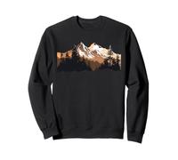 Alpes montagnes dans la forêt avec arbres nature les montagnes Sweatshirt