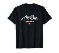 Alpes Panorama de Montagne Apres-Ski Chandolin T-Shirt