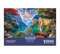 Alpes suisses Puzzle 1000 Piece pour Adultes Et Adolescents Âgés De 14 Ans Et Plus, Jeu De Défi Intellectuel Puzzles 70x50cm/1000pcs