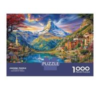 Alpes suisses Puzzle 1000 Piece pour Adultes Et Adolescents Âgés De 14 Ans Et Plus, Jeu De Défi Intellectuel Puzzles 70x50cm/1000pcs