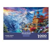Alpes suisses Puzzle 1000 Piece pour Adultes Et Adolescents Âgés De 14 Ans Et Plus, Jeu De Défi Intellectuel Puzzles 38x26cm/1000pcs