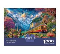 Alpes suisses Puzzle 1000 Piece pour Adultes Et Adolescents Âgés De 14 Ans Et Plus, Jeu De Défi Intellectuel Puzzles 52x38cm/1000pcs