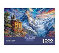 Alpes suisses Puzzle 1000 Piece, Puzzle Jeu Éducatif Défi Jouet Jeu D'adresse pour Toute La Famille 52x38cm/1000pcs