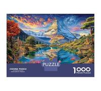 Alpes suisses Puzzle 1000 Pièces pour Adultes Et Adolescents De 14 Ans Et Plus, Jeu De Défi Intellectuel 70x50cm/1000pcs