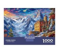 Alpes suisses Puzzle 1000 Pièces pour Adultes Et Enfants, Difficile Puzzles, Activité Familiale Captivante,Jeu De Défi Intellectuel 38x26cm/1000pcs