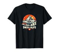Alpes suisses Vintage Montagne Suisse Souvenir Randonnée Ski T-Shirt