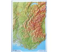 Alpes - Vallée du Rhône relief map (60301)