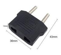 Alpexe Adaptateur Adapteur Chargeur secteur prise AU/US à EU europe AC socket FR Noir Noir G