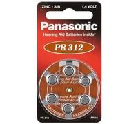 Alpexe® Pile Bouton zinc Panasonic Piles auditives 6 pcs., blister