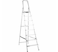 ALPFA Echelle de ménage 8 marches Alu Aluminium Escalier 3,46m Hauteur de travail