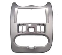 ALPGEN 2DIN Car Radio Frame Fascia Plate/Fit pour Logan/Fit pour Sandero/Fit pour Dacia/Fit pour Duster/Fit pour Renault Adaptateur CD Garniture Plaque Stéréo Dash Mount Adaptateur Kit
