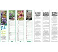 ALPHA 104144 Calendrier à effleurement Paules Gartenplaner - 1 mois / 1 page, 11,3 x 49,5 cm