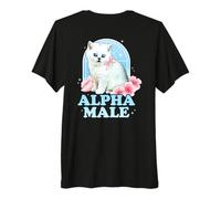 Alpha 2000 Chaton Mâle Amusant Esthétique Harajuku T-Shirt Haut de Gamme