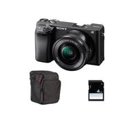 SONY A6400 Black KIT SEL 16-50MM F3.5-5.6 OSS Black + Camera Bag + 16GB SD card