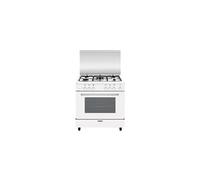 Glem Alpha A855GX - Cuisinière - pose libre - largeur : 80 cm - profondeur : 50 cm - hauteur : 75 cm - blanc Blanc G