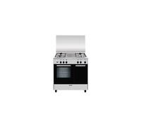 Alpha AR854GI - Cuisinière - pose libre - largeur : 80 cm - profondeur : 54.5 cm - hauteur : 144 cm - classe A - acier inoxydable