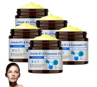 Alpha Arbutin Crèmes Blanchissantes Pour Le Visage,Creme Eclaircissante Peau Noir Puissant Visage,Creme Anti Tache Visagé,Crème De Jour et De Nuit Contre Les Taches De Rousseur,Anti-Pigmentation (5)