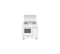 Alpha AS854GX - Cuisinière - pose libre - largeur : 80 cm - profondeur : 50 cm - hauteur : 75 cm - blanc