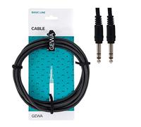 Alpha Audio 190330 Basic Line Câble Patch 0,3 m 6,3 mm Jack Stéréo Noir