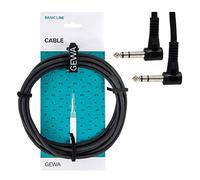 Alpha Audio 190370 Basic Line Câble Patch 0,3 m 6,3 mm Jack coudé stéréo Noir