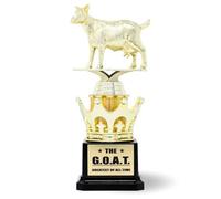 Alpha Awards 3GOATt4x924P Trophée Mixte Adulte, Mixte Enfant, Doré, Noir