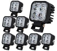 ALPHA DIMA 8pcs Spot LED carré 12W IP67 Blanc Froid