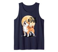 Alpha Dog Shiba Inu Silhouette Leadership Vibrations Débardeur