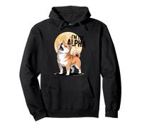 Alpha Dog Shiba Inu Silhouette Leadership Vibrations Sweat à Capuche