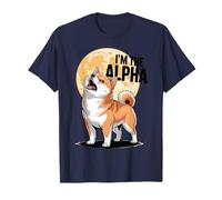 Alpha Dog Shiba Inu Silhouette Leadership Vibrations T-Shirt