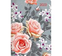 Alpha Edition - Agenda journalier style 2023, 10,7 x 15,2 cm, rose, 352 pages