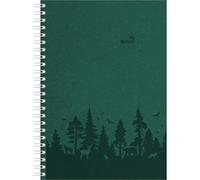 Alpha Edition - Agenda semainier Nature Line Forest à anneaux 2026 - Agenda de poche A5 (15 × 21 cm) avec 128 pages et papier structuré respectueux de l'environnement, planificateur hebdomadaire avec