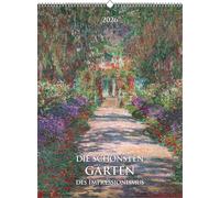 Alpha Edition - Les plus beaux jardins de l'impressionnisme 2026 - Calendrier artistique 42 × 56 cm avec chefs-d'œuvre de Monet, Renoir, Degas - Calendrier mural décoratif pour les amateurs d'art et