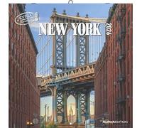 Alpha Edition - New York 2026 - Calendrier brochures 30 x 30 cm - Calendrier mural - Pour les fans des États-Unis et de la ville - 12 enregistrements de New York - Avec espace pour notes, jours fériés